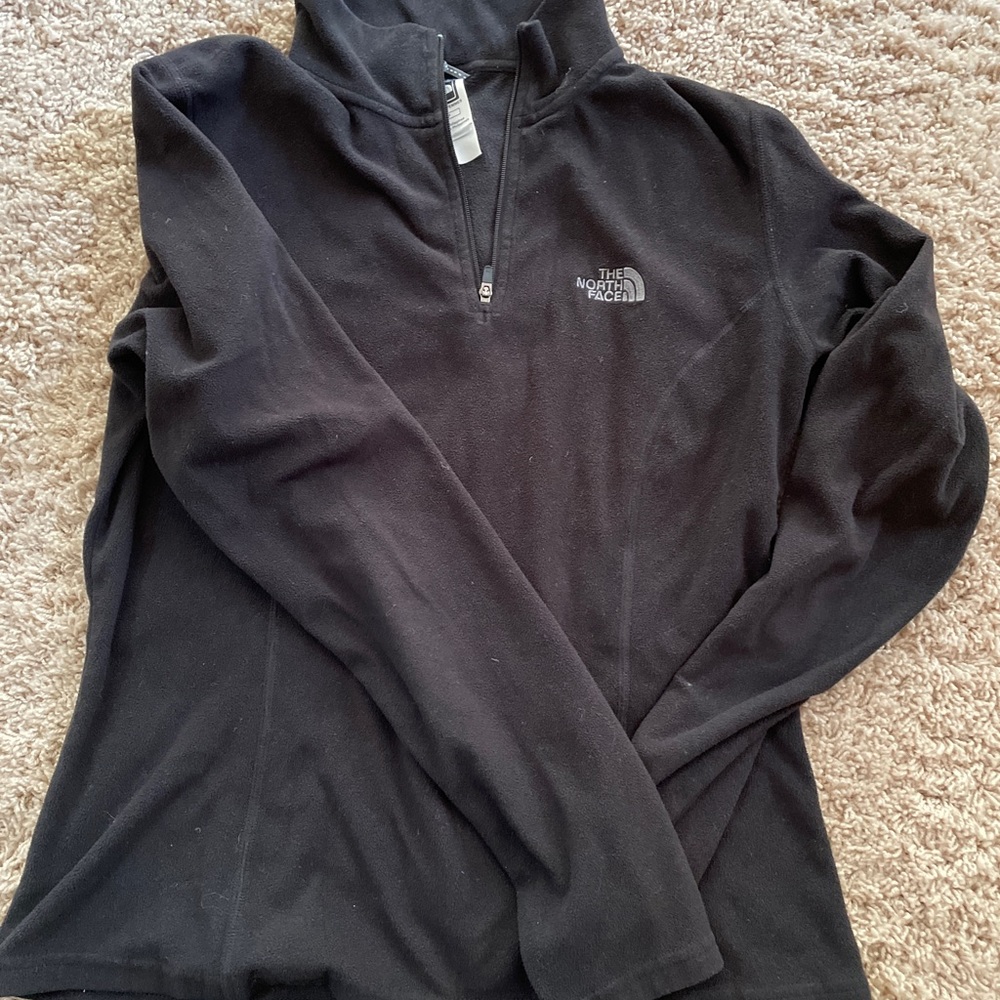 North Face, Black 3/4 Zip, Size S